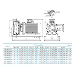 CNP ZS65-50-200/11SSC консольно-моноблочный насос (ЦНП) CNP ZS65-50-200/11SSC консольно-моноблочный насос (ЦНП)